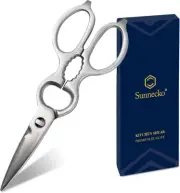 Sunnecko Heavy Duty Kitchen Scissors Stainless Steel Fish Chicken Bone Shears