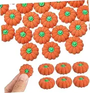Tofficu 50 Pcs Mini Halloween Pumpkin Erasers Animal Eraser Cute Stationery Halloween Decorations