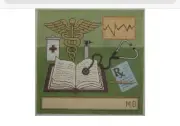 PHYSICIAN M.D. HANDPAINTED NEEDLEPOINT Canvas by Lee Needlearts