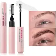 Eyebrow Gel Brow Styling Gel for Feathered & Fluffy Brows Clear Brow Gel No Sticky Long Lasting Eyebrow Setting Gel Healthy Waterproof Eyebrow Gel Brow Lamination Effect Women Men Home Use Makeup (Type A)