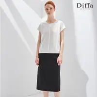 在飛比找momo購物網優惠-【Diffa】黑色針織窄裙-女(長裙)