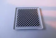 Chess board calibration plate Stage 63x63mm 1x1 mm squares High Precision