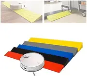 Plastic Threshold Ramp for Doorways, 1" 2" 3" 4" Rise Wheelchair Ramp Portable Steps Entry Ramps W/Non-Slip Surface, for Indoor Outdoor Door Entryway(Black,Height 2CM/0.78IN)