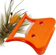 Feather Clamp for Fly Fishing, Fly Tying Clip Tool, Lure Making Equipment, Made from Strong, Lightweight Metal to Ensure a Firm Grip for Anglers, 1.73 x 1.57/2.52 x 2.36 inches
