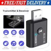 Wireless USB Bluetooth 5.0 Audio Transmitter Receiver Adapter 3.5mm For TV Car
