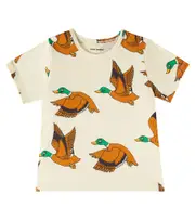 [Mini Rodini] Mini Rodini Ducks cotton-blend jersey T-shirt Y 6/7 yellow