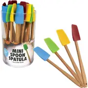 Appetito Silicone Mini Spoon Spatula - Set of 4