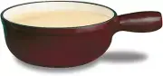 F65004 Lugano 1-1/2-Quart Cheese Fondue Pot, Cherry Red