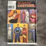 Simplicity 8311 Costume Sewing Pattern Sz S-L Genie Wizard Roman Asian Cosplay