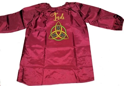 Teenager Art Smock | Craft & Art Apron | Celtic Trinity Knot | 1st Name FREE