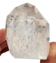 Rutilated Quartz Crystal Polished Tower 128 grams Brazil