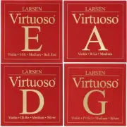 Larsen Virtuoso Violin String Set - 4/4 Size, Ball-end E