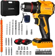 Cordless Drill Set 21V, Electric Power Drill Kit with 21 * 1 Position Hammer Dr