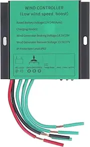 Generic Wind Turbine Charge Controller, 100W‑600W 12V 24V Auto Match MPPT Controller Low Voltage Boost, IP67 Waterproof Wind Generator for Solar Panel Street Light
