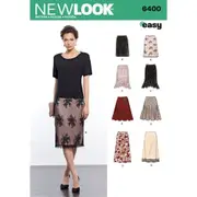 New Look Sewing Pattern 6400 N6400 Misses' Skirts in Various Styles
