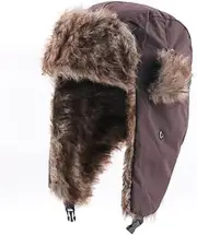 [Generic] Uni Men Women Russian Trapper Bomber Warm Trooper Ear Flaps Winter Ski Cap Head Coffee