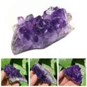 1x Amethyst Cluster Crystal Quartz Stones Healing Rough N5L9 Specimen U3W9