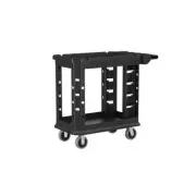 Suncast Commercial 2-Shelf Utility Cart 500 lbs. Capacity Standard Duty Plastic
