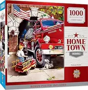Masterpieces Hometown Heroes Firehouse Dreams Puzzle, 1000 Pieces