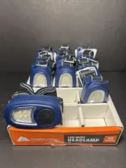 11 Ozark Trail 20 Lumens LED Headlamps with Li-Metal Batteries Blue Adjustable
