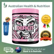 FACTION LABS DEFICIT CLINICAL 50 SERVES + FREE SHIPPING & SHAKER/C4 CAN