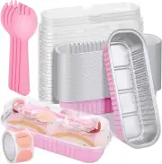 Versatile 200-Pack Pink Mini Baking Tins - Ideal for Cupcakes, Muffins, and More