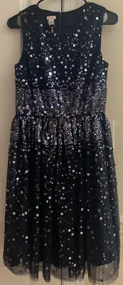 STORM by Monsoon Black Lara Sequin Occasion Dress Age 15 Years New with Tag