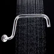 Round Wall Mount Shower Head Extension Arm Wall Shower Arm Wall Gooseneck