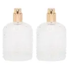 2pcs Glass Perfume Atomizer Bottle Refillable Empty Clear Glass Spray Bottle ECM