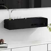 Wall Shelf Floating TV Shelf Media TV Console TV Wall Decor Shelf TV Stands TV Unit for Media Room Bedroom Living Room Wall Socket Shielding Box TV Bracket Utility Shelve Display Shelf Corner Shelf
