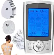 TENS Device 36 Modes, Rechargeable Stimulation Current Device Against Pain Tens EMS Machine for Pain Relief, Tens EMS Device for Pain Relief from Back, Neck, Shoulder, Leg (Silver)