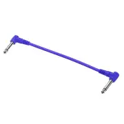 Guitar Patch Cables 1/4" Right Angle Pedal Instrument Cable Blue