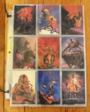 1991 BORIS VALLEJO Comic Images 90 Card Set Complete in Binder Pages Dragons Art