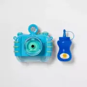 Bubbles camera lights & music sounds bubble blower machine 8" kids toys ages 3+