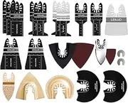 LEILUO 81 Pack Oscillating Saw Blades Oscillating Tool Blades to Cut Metal Wood Plastic Multitool Blades Fit Dewalt Milwaukee Makita Worx Rockwell Wen Ryobi Porter Genesis Black