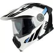 Venture 1.0 White Black Blue Flip Up Helmet