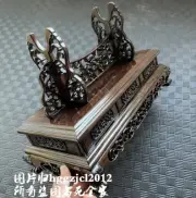 Ebony Wood Sword Display Rack Trade Show Knife Dagger Gun Table Stand Home Decor