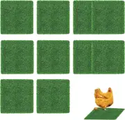 Nesting Pads for Chicken Coop,Artificial Thicken Grass Nesting Box Pads for C...