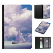 PASSPORT ITINERARY ORGANIZER|BOAT IN THE SEA CLOUDY SKY