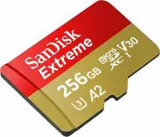 Sandisk 256GB Micro Extreme sand dune best 4K SD card for GoPro Hero 12 11 10 9