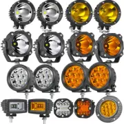 4" 2.6" 3.5" Round LED Work Lights Front Bumper Driving Fog Lamp Roll Bar Mounts (for: Porsche)