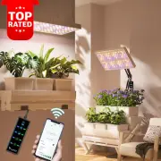 60W Full Spectrum Grow Light Bulbs APP Control 8-Level Adjustable Indoor Plants