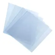 100Pcs 14x8 Inch Shrink Wrap Bags, Blue Clear PVC Heat Shrink Wrap