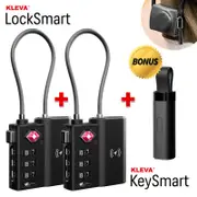 Kleva TSA LockSmart Travel Tag Bluetooth Tracker for Apple Find My + F