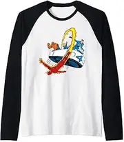 [Marvel] Fantastic Four Retro Fantasticar Team Raglan Baseball Tee