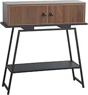 HOLGVE Console-Table,Sofa Table, Entryway Table with Storage Cabinet, Behind Couch Table, Metal Frame Hallway Table, Contemporary Accent Table, Foyer Table(70x25x84cm/27.5x9.8x33in)
