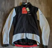 GORE Wear NWT C7 WINDSTOPPER PRO Sleeve Cuff Zips Vented Jacket SZ L Black/White