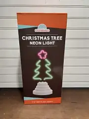 New Funderdome Christmas Tree Star Neon Sculpture Xmas lights lamp blown glass