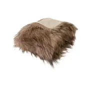 J.elliot Home Elk Faux Fur 130x160cm Throw Blanket - Brown