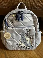 Vera Bradley Disney CINDERELLA Small Backpack Morning glory Blue Bag Purse NWT